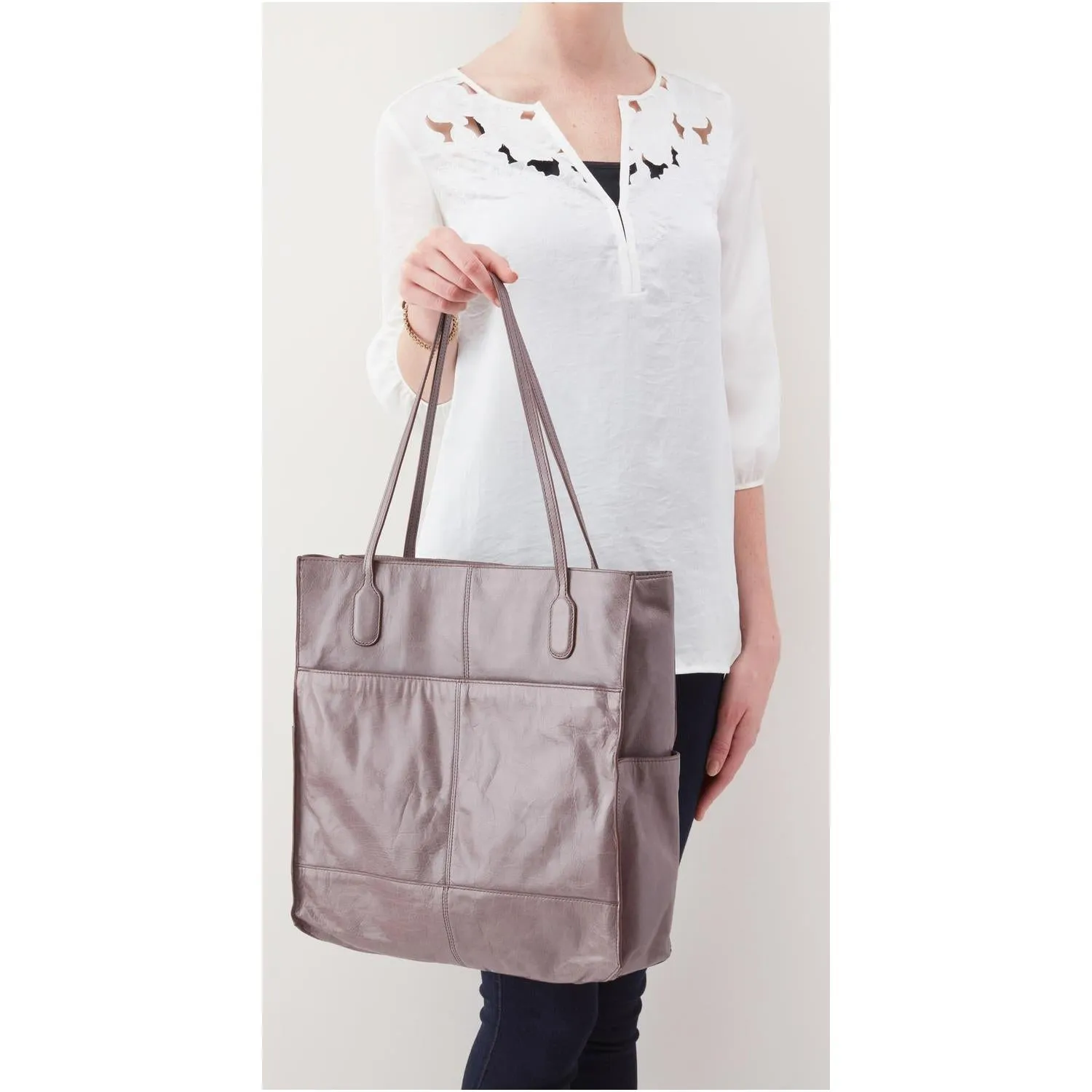 Women's Hobo Finley Granite Leather