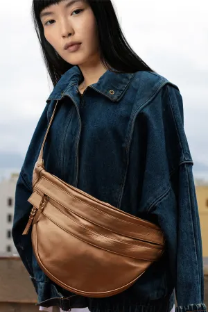 Women's Metallic Hobo Bag