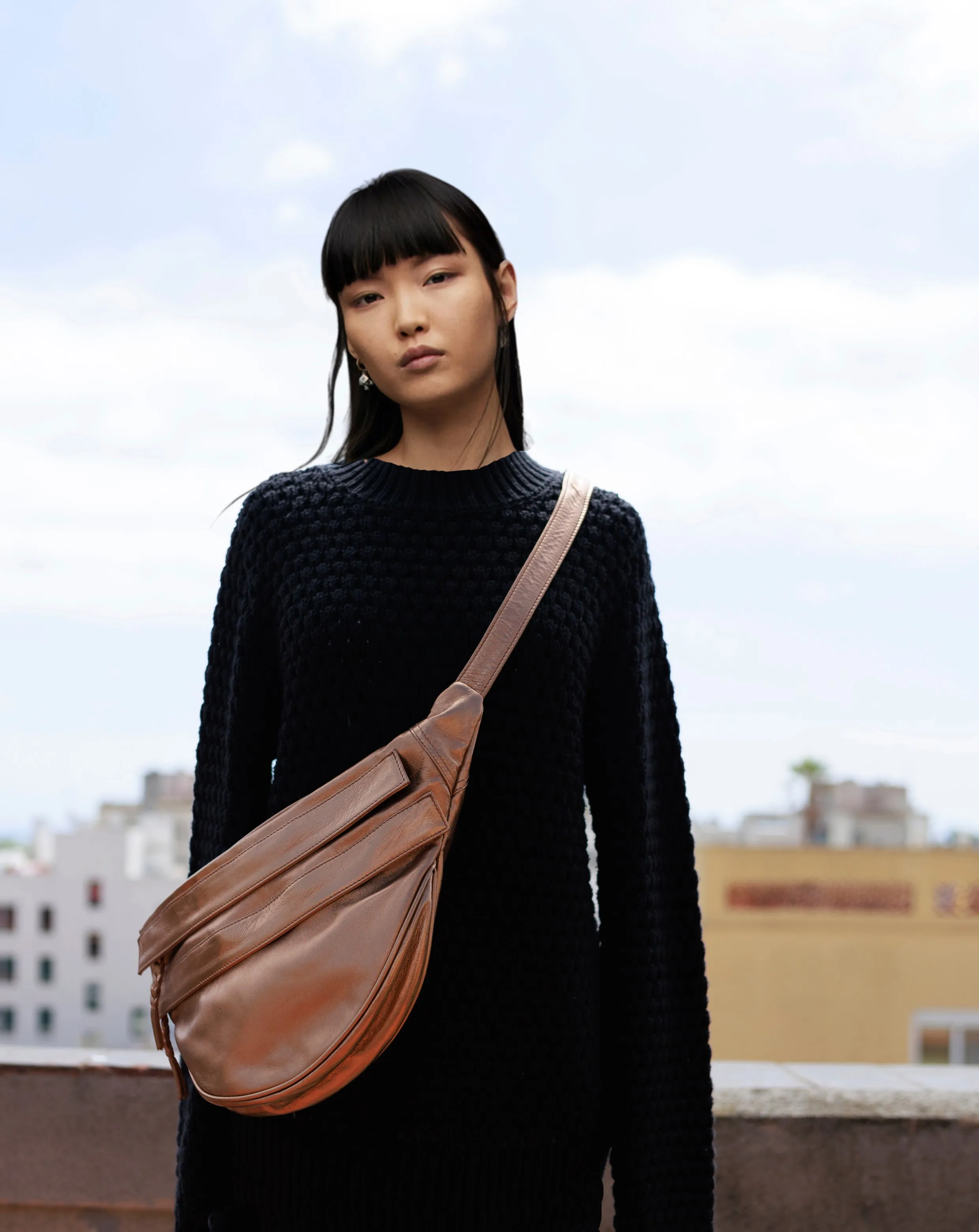 Women's Metallic Hobo Bag