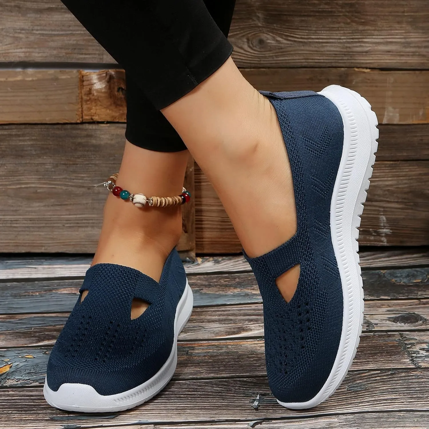 Womens Orthopedic Walking Shoes Slip On Sneakers with Arch Support Comfortable Casual Loafers Plantar Fasciitis Relief Foot Heel Pain Diabetic
