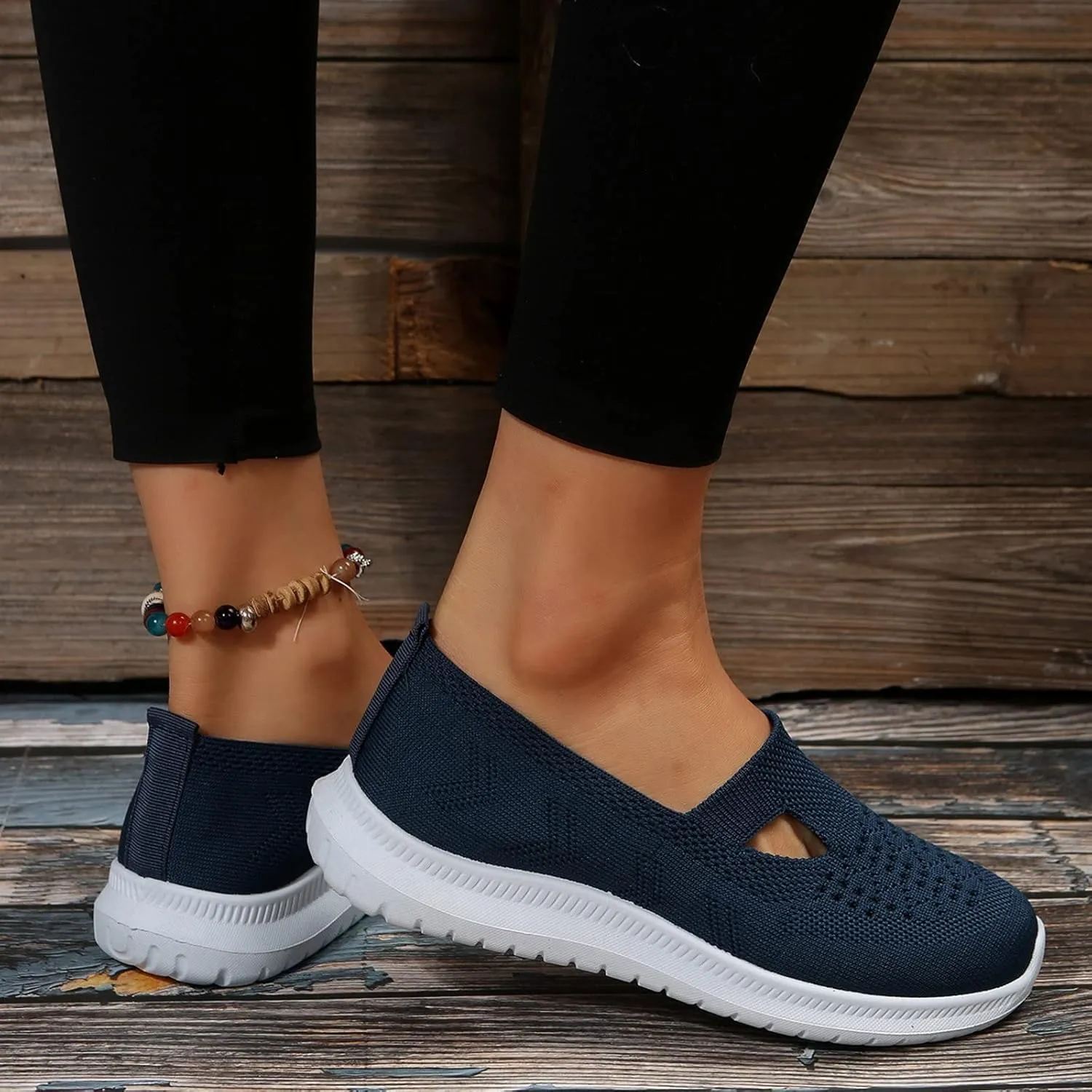 Womens Orthopedic Walking Shoes Slip On Sneakers with Arch Support Comfortable Casual Loafers Plantar Fasciitis Relief Foot Heel Pain Diabetic