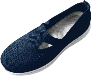 Womens Orthopedic Walking Shoes Slip On Sneakers with Arch Support Comfortable Casual Loafers Plantar Fasciitis Relief Foot Heel Pain Diabetic