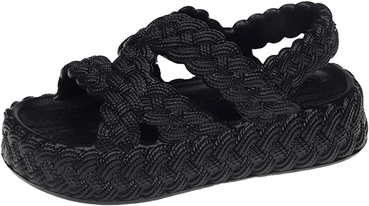 Womens Sandals with Arch Support,2025 Summer Dressy Wedges Shoes for Women Thick Sole Flip Flops With Arch Support Comfortable Walking Sandals Womens Summer Beach Slipper Ladies Thong Sanal