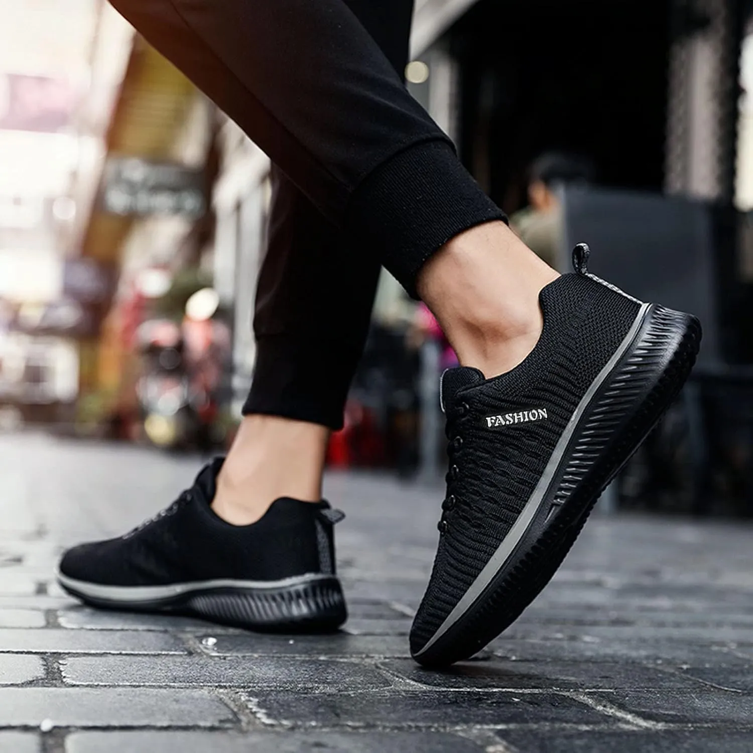 Womens Slip on Walking Shoes Comfort Lightweight Breathable Running Shoes for Women Wide Width Men Casual Dress Shoes Black Sneakers Tennis Shoe Cross Trainer Shoe