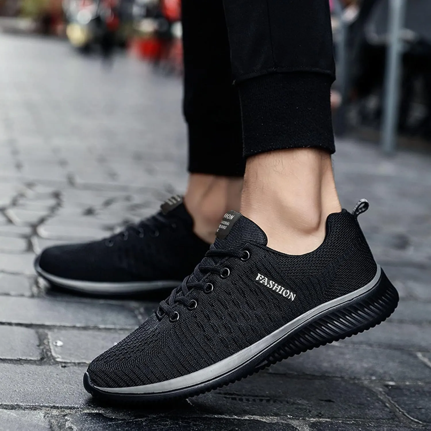 Womens Slip on Walking Shoes Comfort Lightweight Breathable Running Shoes for Women Wide Width Men Casual Dress Shoes Black Sneakers Tennis Shoe Cross Trainer Shoe