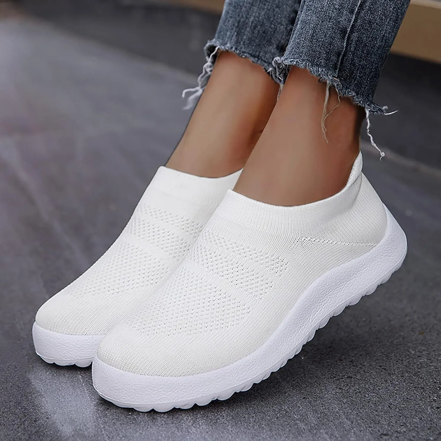 Women's Walking Shoes Cushion Comfortable Breeze Shoes Womens Running Shoes Dressy Shoes Dressy Casual White Sneakers Brown Tennis Shoe Loafers Dress Shoe