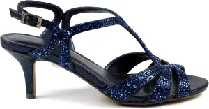 Womens/Ladies Francie Wide Sandals (5) (Navy)