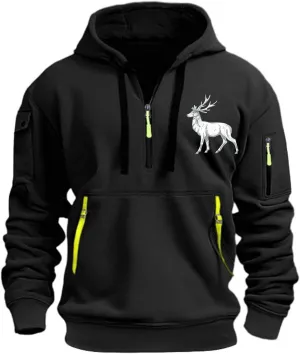 Work Hoodies for Men,Mens Hoodies Zip up Pullover Graphic Hoodie Loose Fit Ultra Soft Hooded Sweatshirt with Pockets
