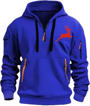 Work Hoodies for Men,Mens Hoodies Zip up Pullover Graphic Hoodie Loose Fit Ultra Soft Hooded Sweatshirt with Pockets