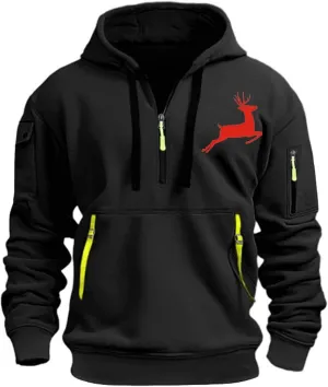 Work Hoodies for Men,Mens Hoodies Zip up Pullover Graphic Hoodie Loose Fit Ultra Soft Hooded Sweatshirt with Pockets