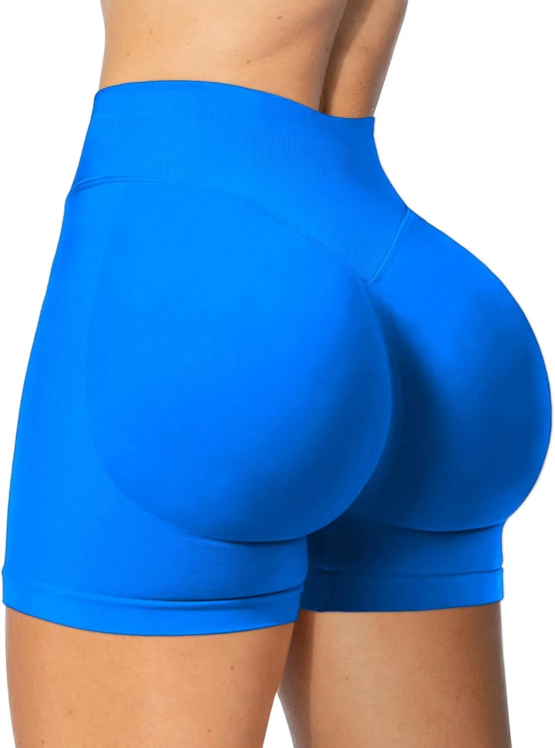 Workout Impact Shorts Hidden Scrunch Butt Lifting Gym Booty Biker Shorts for Women Tummy Control