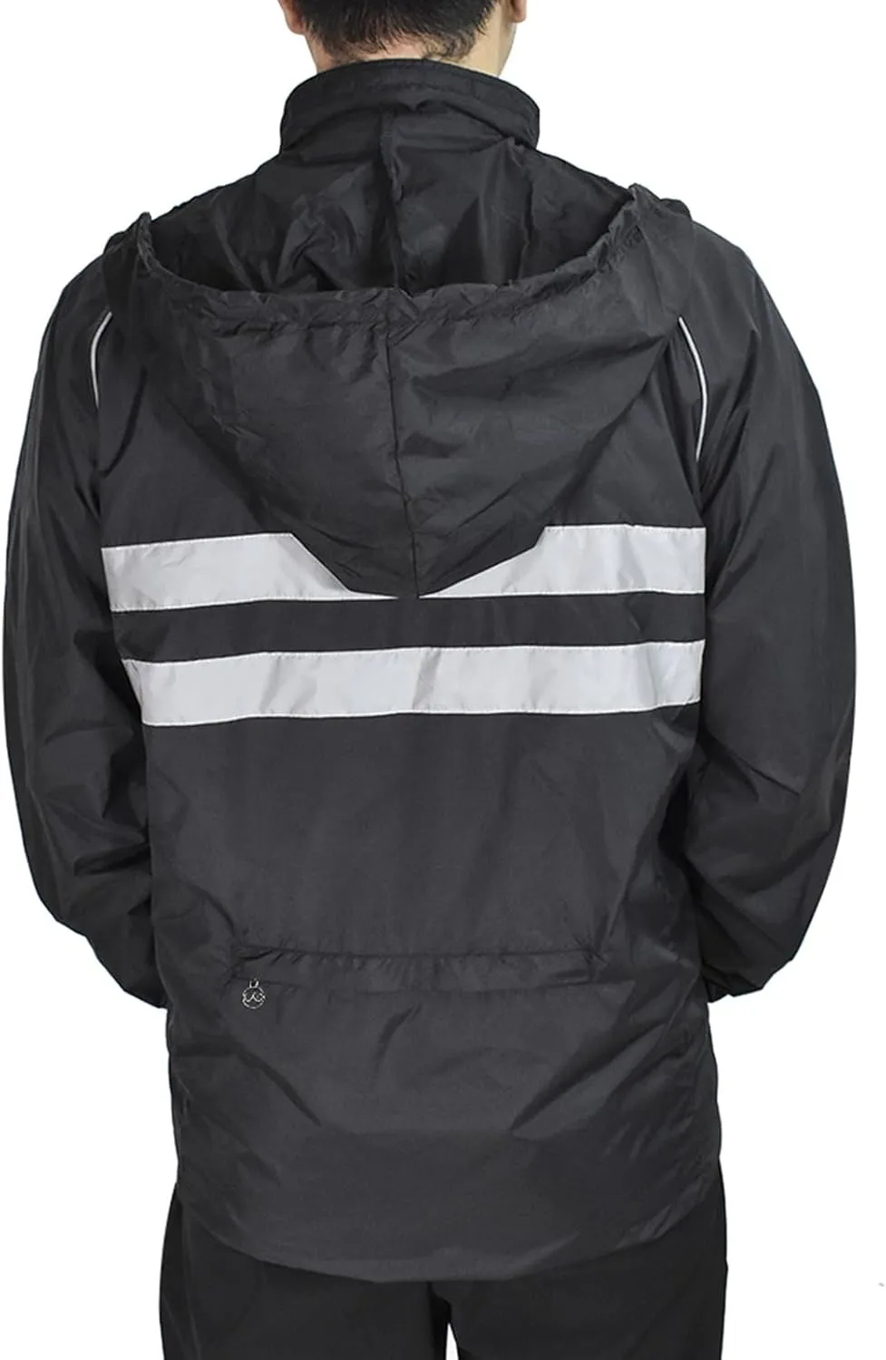 WOSAWE Packable Cycling Jacket Hooded Running Coat Lightweight Biking Windbreaker