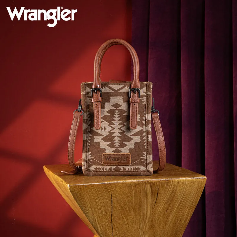 Wrangler All-Over Aztec Print Canvas Phone Purse