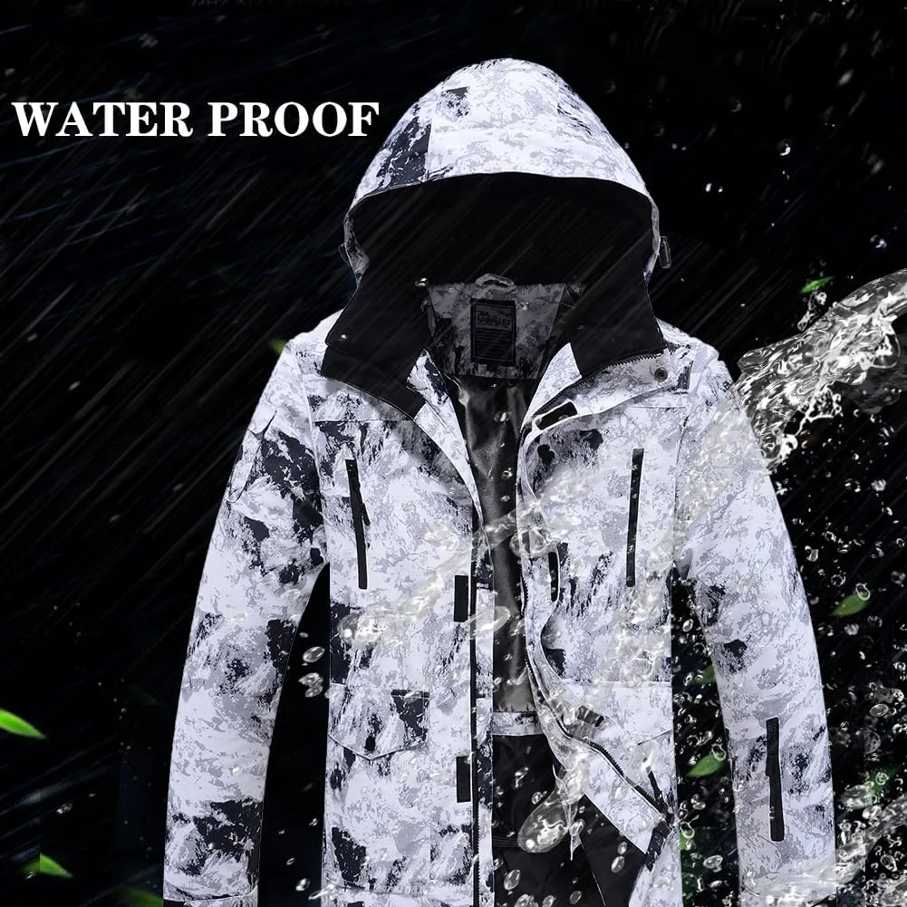 YEEFINE Men's Ski Suits Waterproof Winter Snowsuit Snow Snowboard Jackets Coats Pants Set