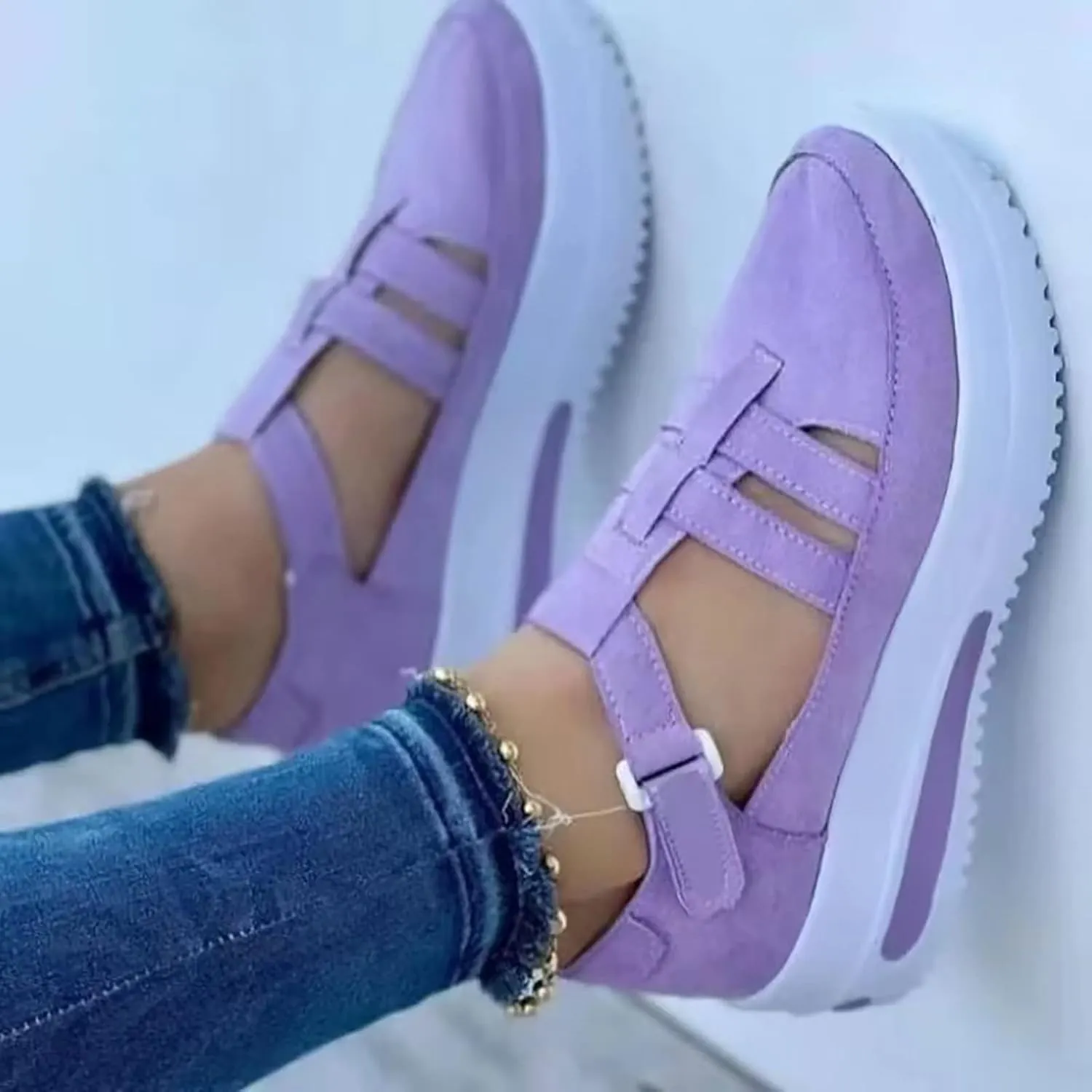 ZSpzx Platform Sandals For Women Dressy Summer 2025 Slip on Ankle Strap Wedges Casual Walking Shoes Wedge Loafers Arch Support Comfortable On Low Top Breathable Lightweight Canvas Sneakers
